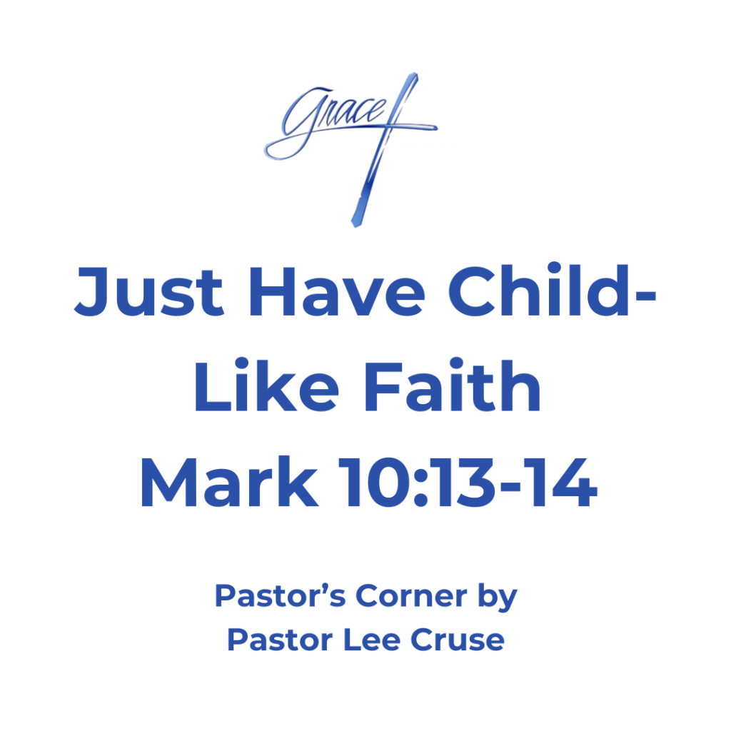 Mark 10:13-14 And they brought young children to him, that he should touch them: and his disciples rebuked those that brought them. But when Jesus saw it, he was much displeased, and said unto them, Suffer the little children to come unto me, and forbid them not: for of such is the kingdom of God. People were bringing little children to Jesus for Him to place His hands on them, but the disciples rebuked them. When Jesus saw this, he was indignant. He said to them “Let the little children come to me and do not hinder them for the Kingdom of God belongs to such as these. No doubt that some of the children who were brought to Jesus needed to be healed, the whole point was for Jesus to lay hands on them, something parents of sick kids would be desperate to do. So not only were the disciples saying no to kids coming forward, but they were likely saying no to sick kids as well. Why is it that we within this generation hear all the time that we are losing young people to the church? Could it be that we just like the disciples have hindered them? Jesus said “Truly I tell you, anyone who will not receive the kingdom of God like a little child will never enter it”. And He took the children in His arms, placed His hands on them and blessed them. Jesus’ rebuke to the disciples was to say to them do not to restrict access to Him and the same goes for us. Our preconceived ideas about how relationships with God works, and our lofty opinions about how it should work restrict our ability to receive all He has for us, we want to earn our way into His lap. The children went to Jesus without anything of value to offer Him except their love and excitement to be there. He wanted to spend time with them, hug them, and heal them. Jesus feels the same way about you and me, but our disappointments, bitterness and defensiveness restricts us. Our shame and guilt and insecurity restrict us. Our pride in our appearance and accomplishments restricts us. Our desire to control our lives restricts us. And all of this keeps us from coming unhindered to the one who counts us precious. We are precious to Jesus too, when we recognize out need for His help, when we’re willing to defer, to receive, to be led and to be loved on. We’re precious when we come to Jesus with the simple expectation that because of who He is and how He loves, we’re welcome, wanted, forgiven, and will be restored. Pastor Lee Cruse who wants every one of us to recapture that child-like faith to see our Savior the way that He really is.